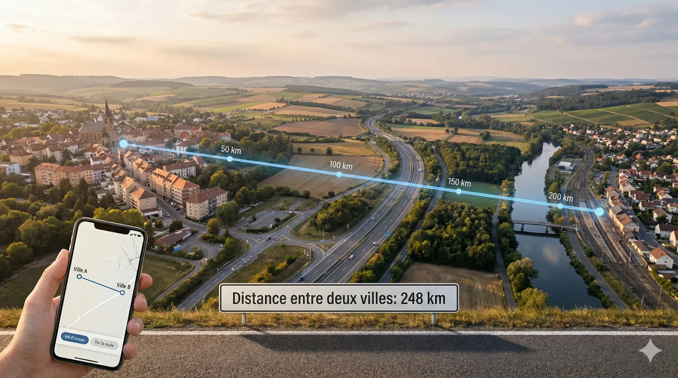 distance entre deux villes