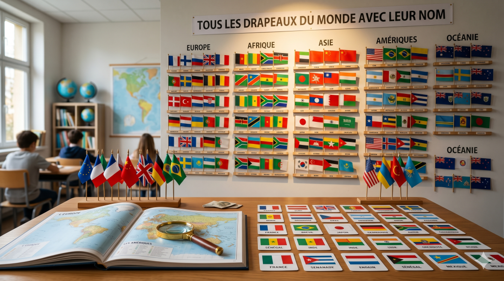 Tous les drapeaux du monde avec leur nom : liste complète